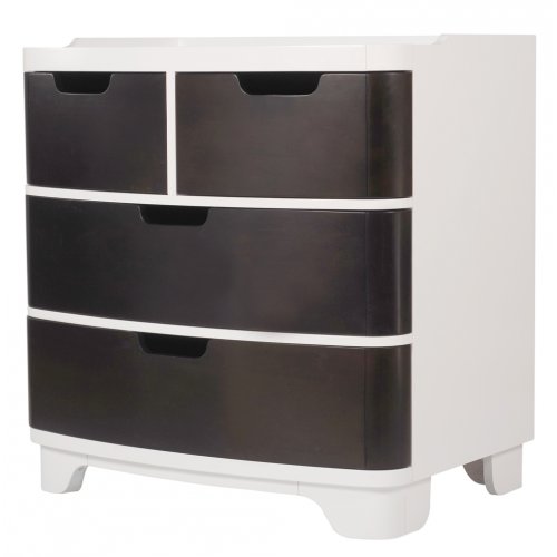 Commode Luxo - Wengé/Blanc